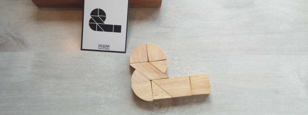 Wooden blocks puzzle